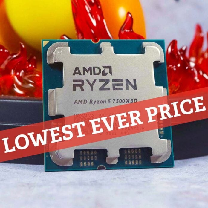 AMD Ryzen 5 7500X3D price drop