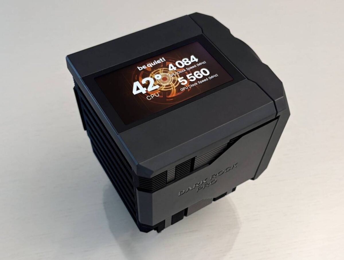 be quiet! Dark Rock Pro 6 IO LCD - side.