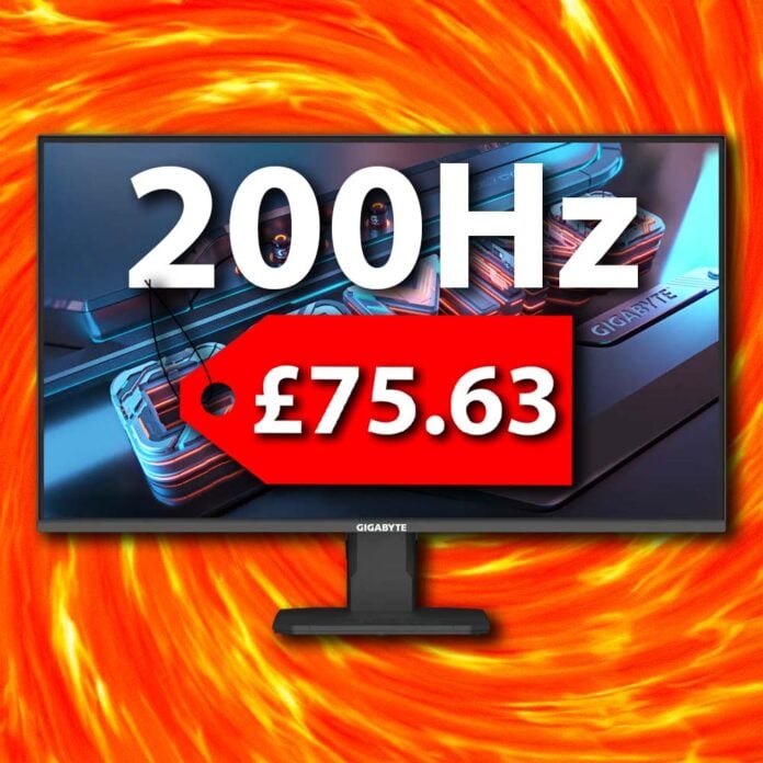 Gigabyte GS25F2 200Hz gaming monitor deal