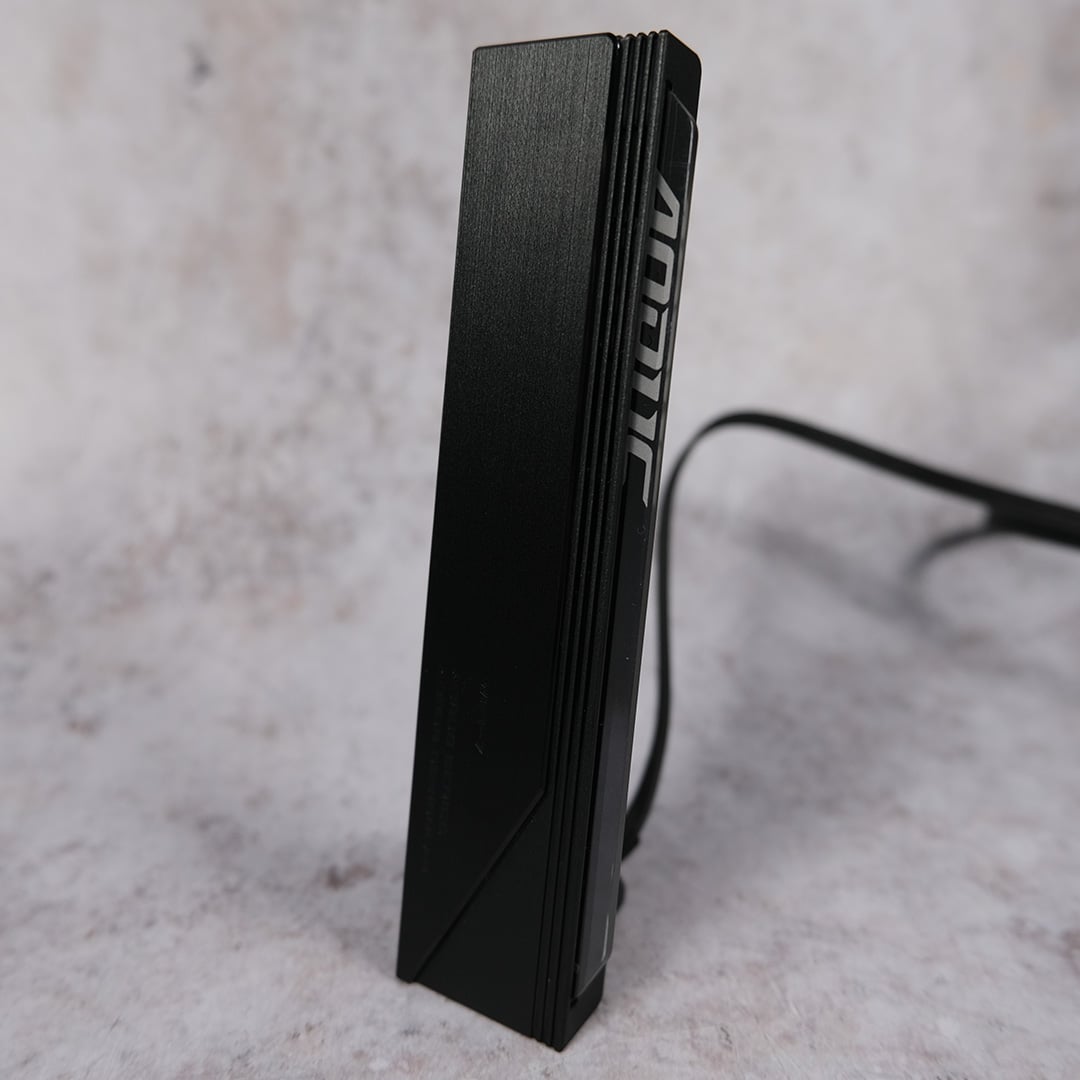 A close-up of the Aorus WiFi dongle, bundled with the Gigabyte X870E Aorus Xtreme X3D AI TOP.