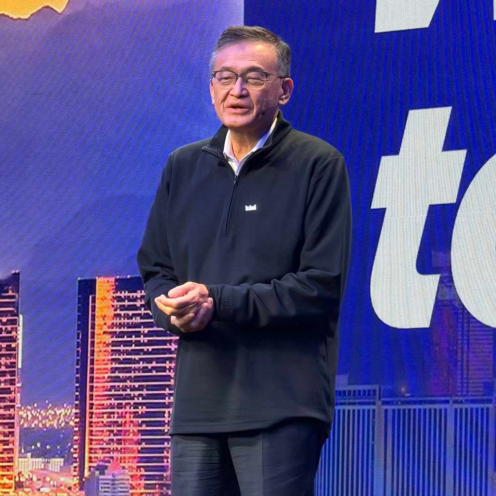 Intel CEO Lip-Bu Tan introducing the Intel keynote at CES 2026