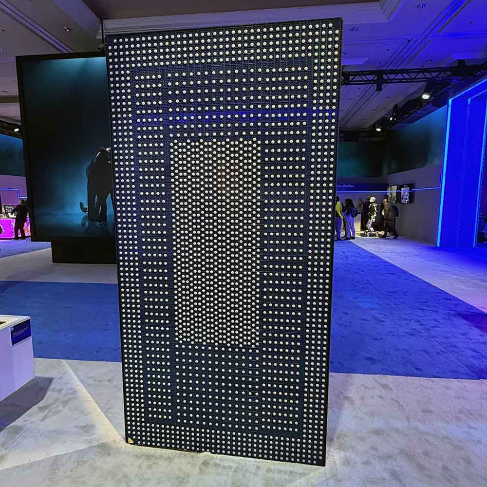 Intel Panther Lake Lego model at CES 2026