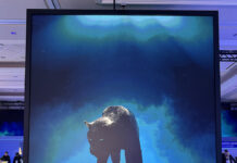 Intel Panther Lake screen wall at CES 2026