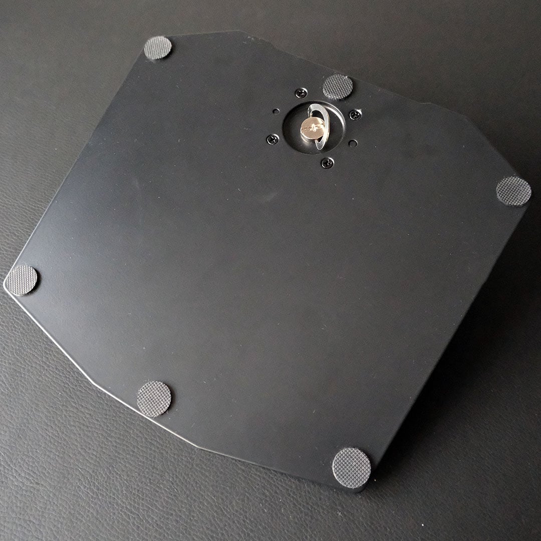 A wide shot showcasing the base of the MSI MPG 341CQR QD-OLED X36.