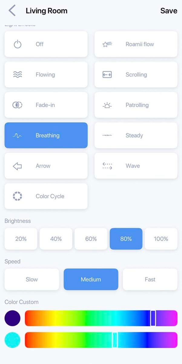 MSI Roamii Be Pro review:  RGB lighting control