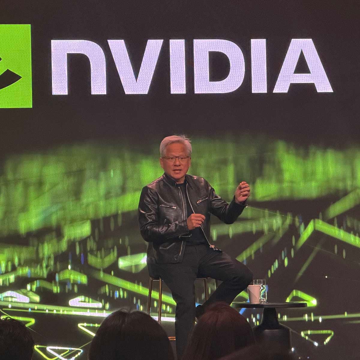 Nvidia CEO Jensen Huang during a press Q&A session at CES 2026.