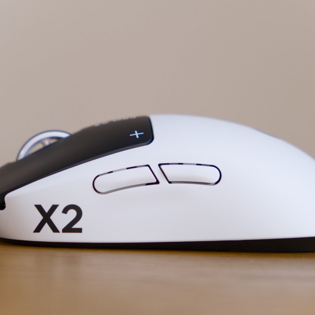 Logitech G Pro X2 Superstrike branding left