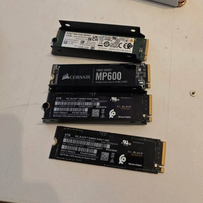 Redditor M.2 NVMe SSDs.