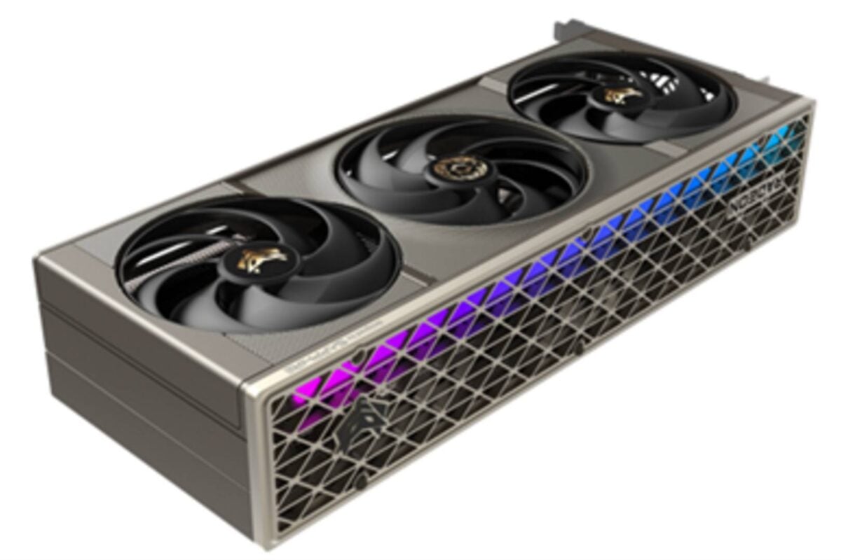 Sapphire Nitro+ RX 9070 XT Crimson Desert Edition - side.