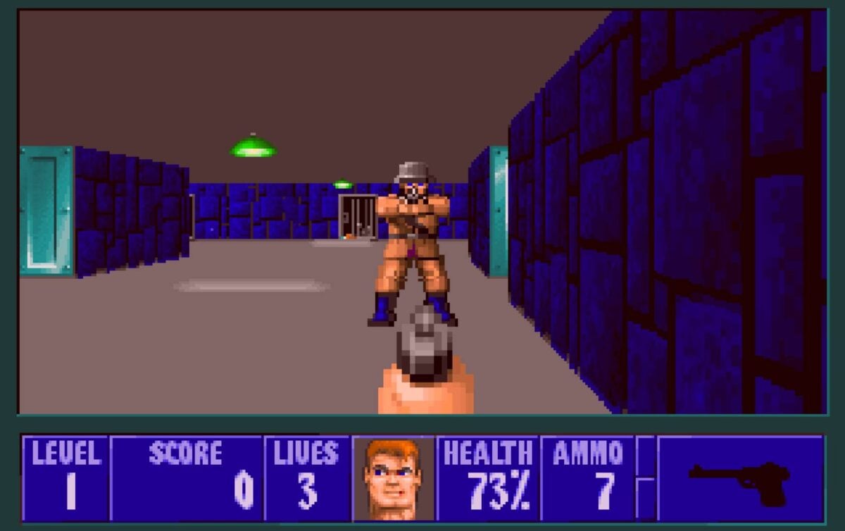 Wolfenstein 3D.