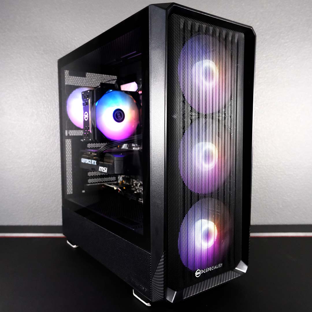 A portrait shot of the PCSpecialist Spectrum Elite.