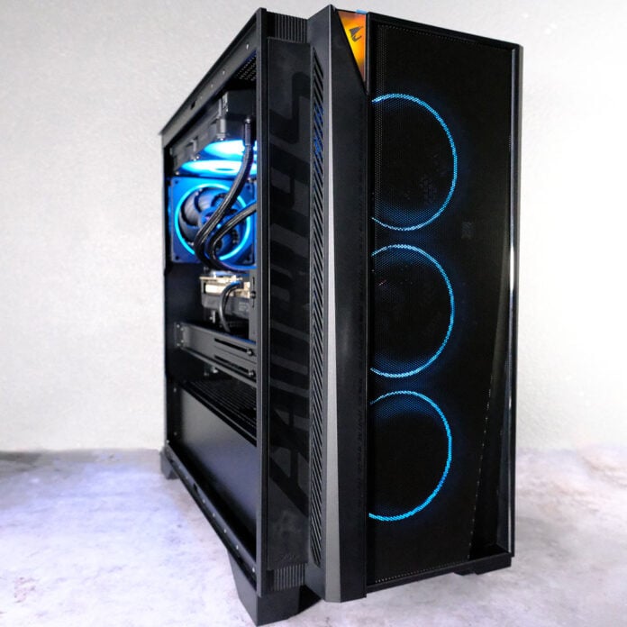 A front view of the Gigabyte Aorus Prime 5.