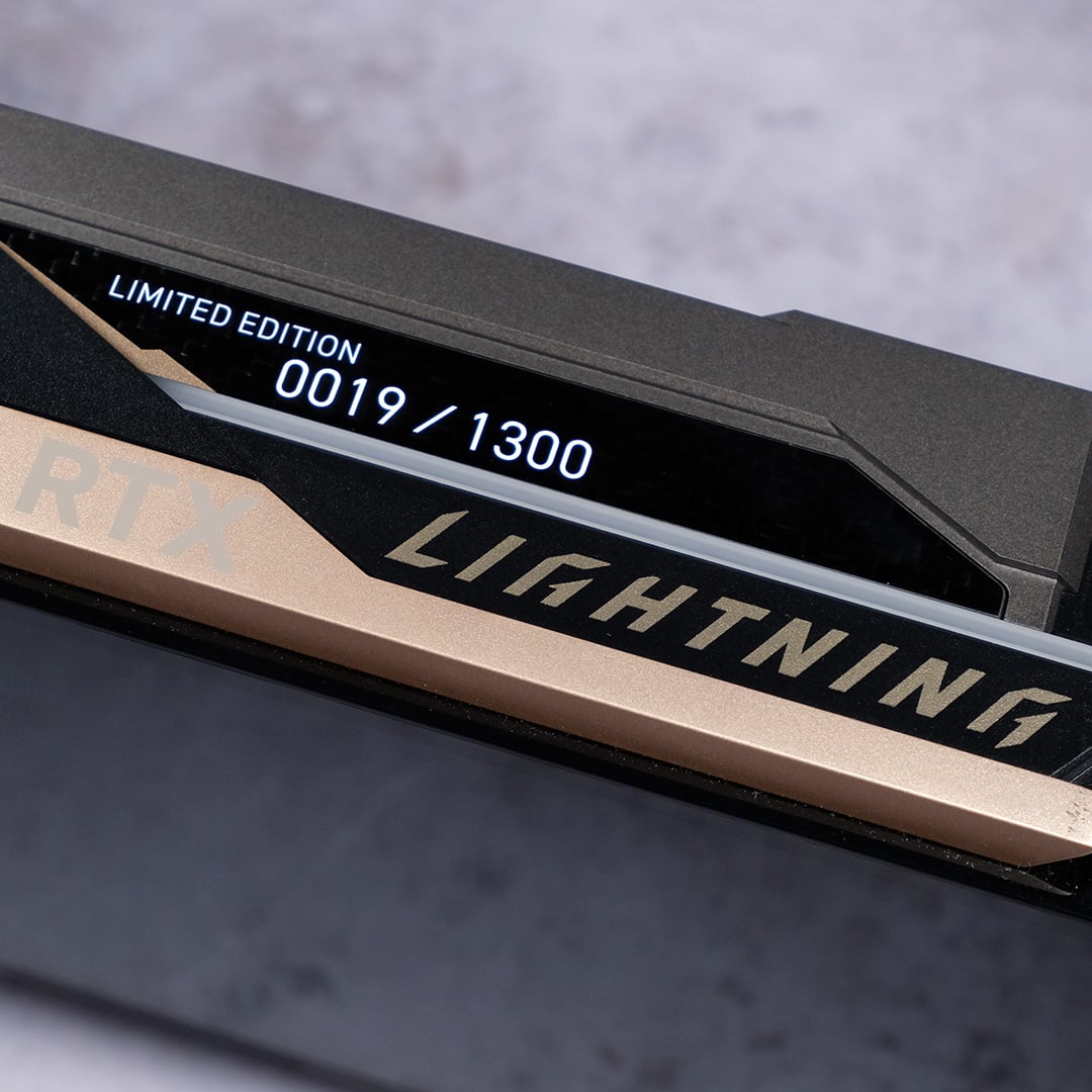 A top-down view of the Lightning Z's side.