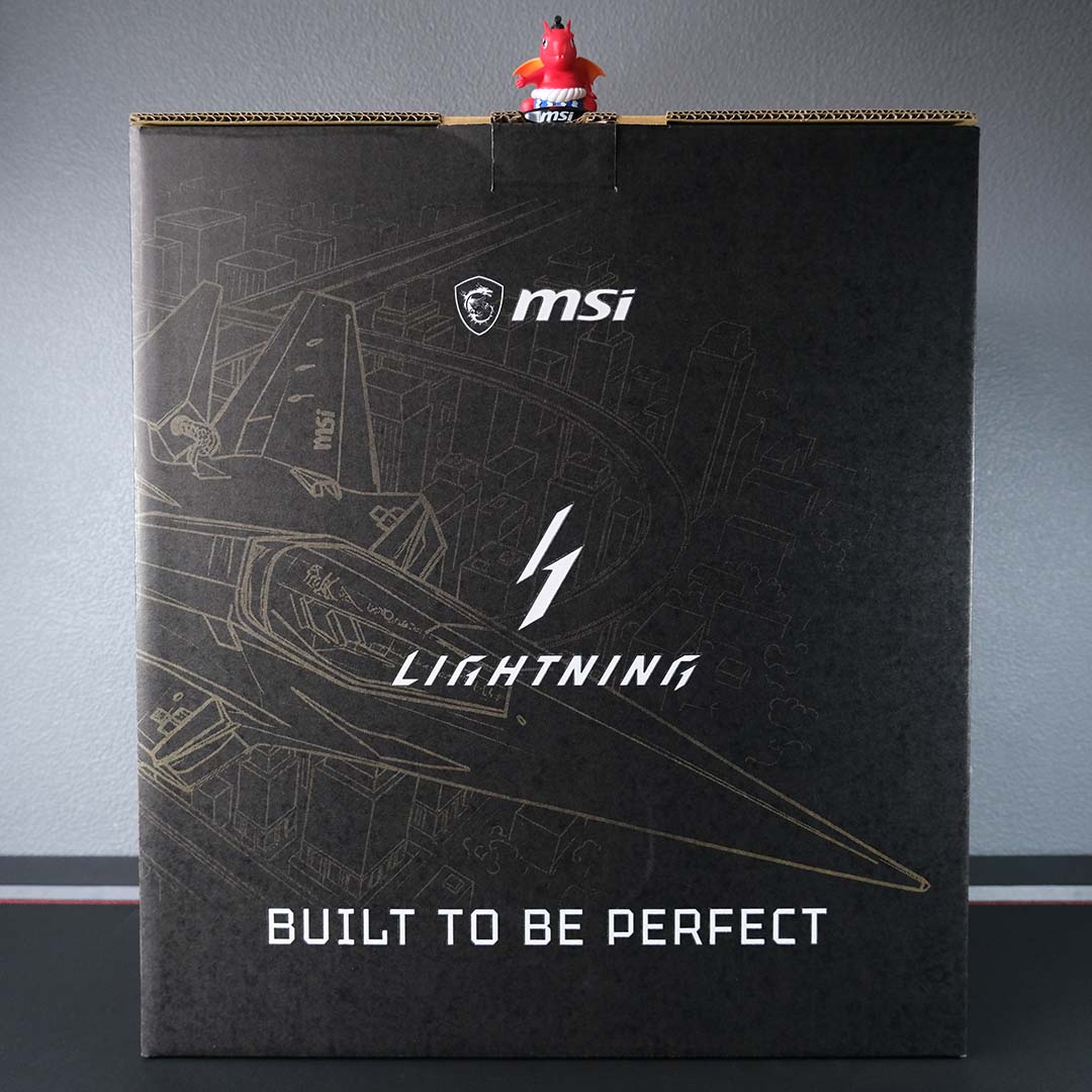 A wide shot of the Lightning Z's retail packaging, front.