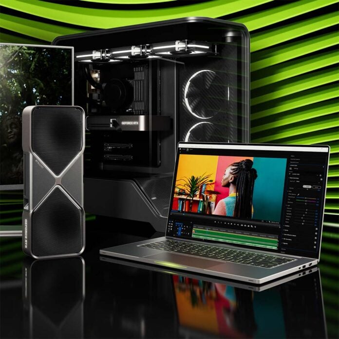 A group of Nvidia gaming products.