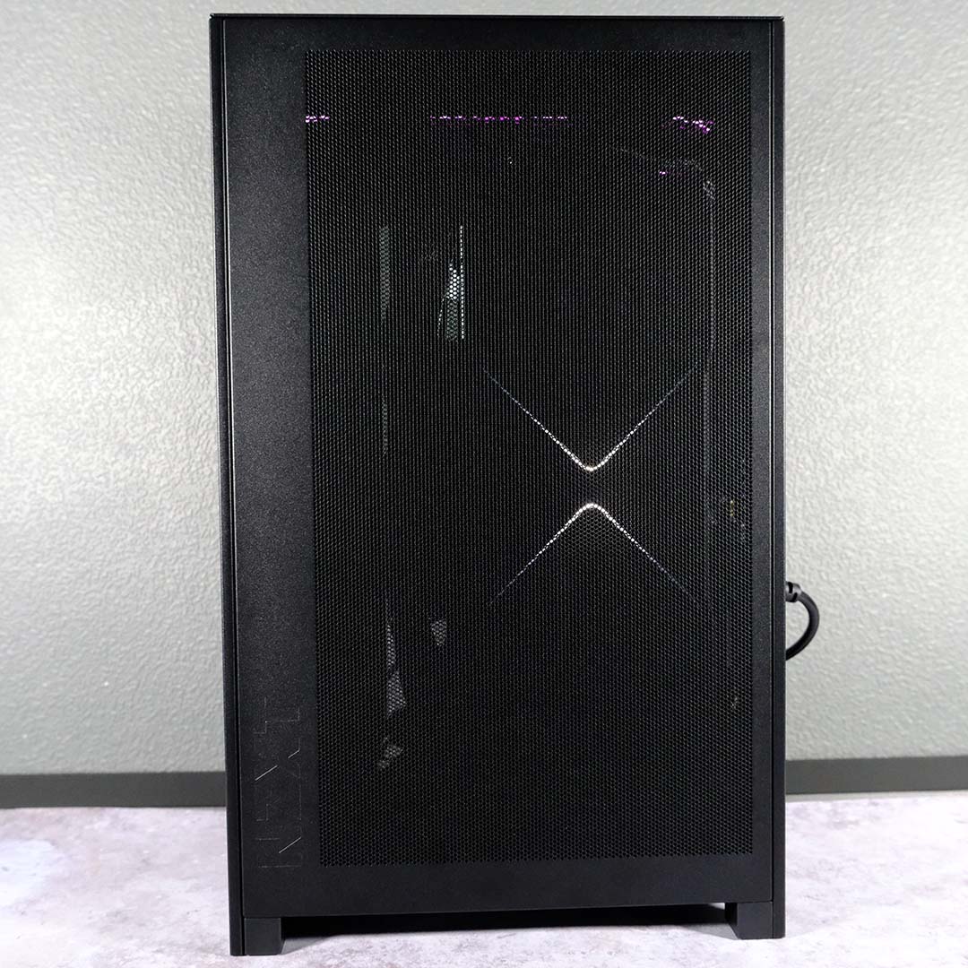 A side view of a finished build inside the NZXT H2 Flow.