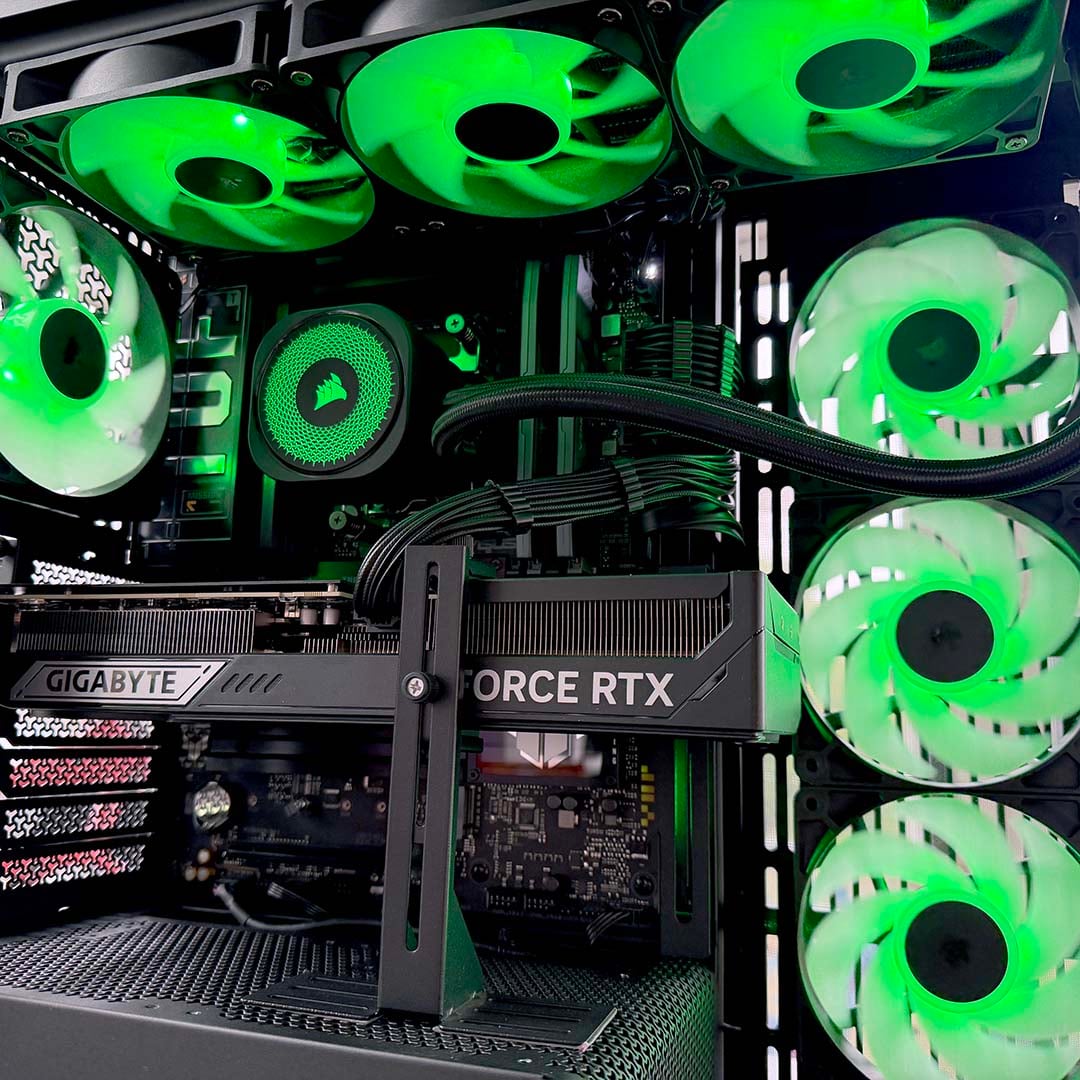 PCSpecialist iCue Cruiser Stealth Corsair RGB fans everywhere