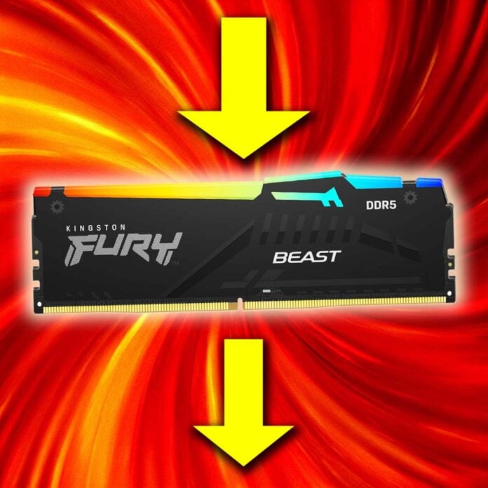 RAM prices coming down - Kingston Fury Beast RGB DDR5 DIMM