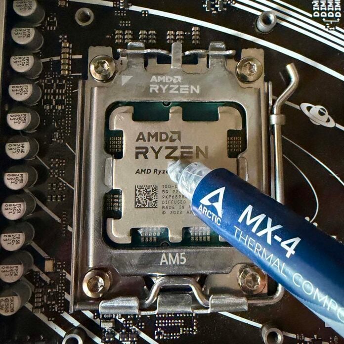Thermal paste application guide