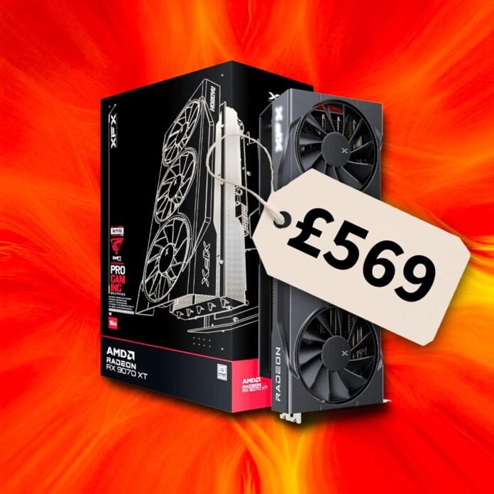 XFX AMD Radeon RX 9070 XT graphics card at MSRP