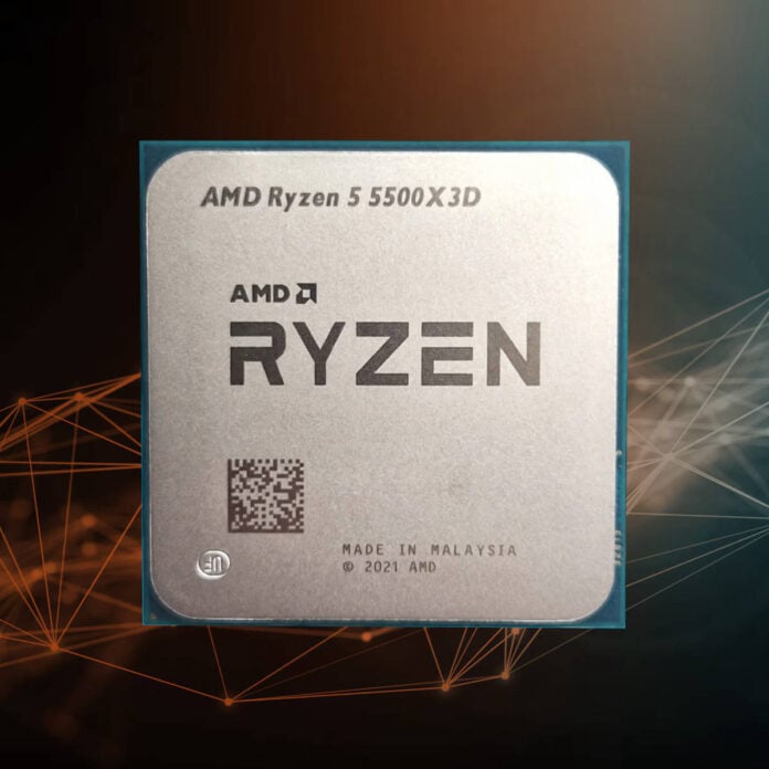 AMD Ryzen 5 5500X3D.