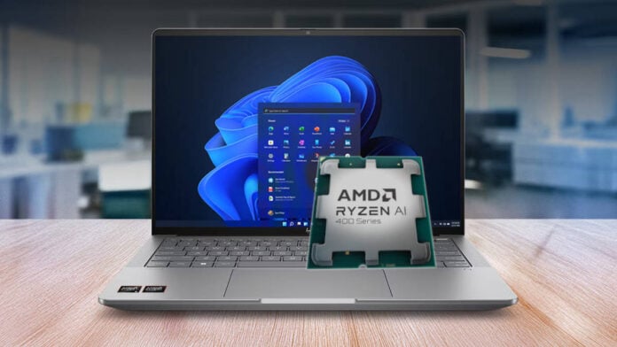 AMD Ryzen AI processor and laptop.