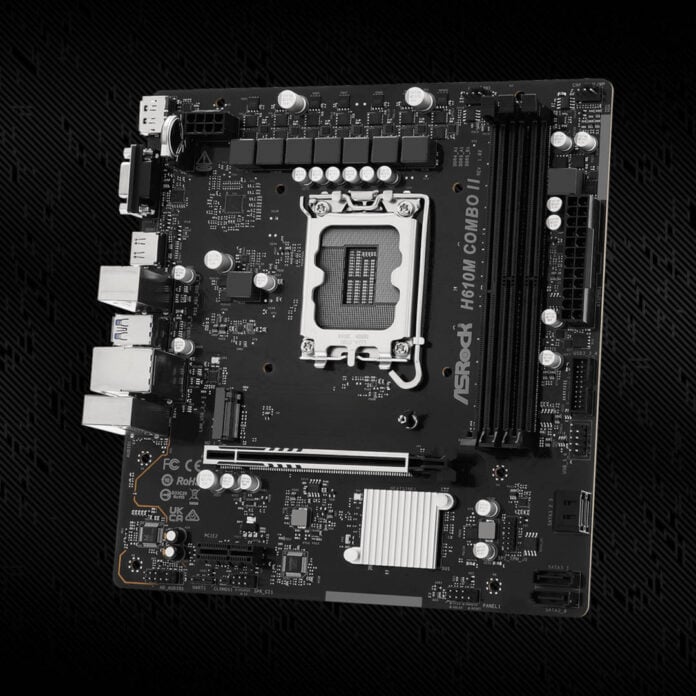 ASRock H610M Combo II motherboard.