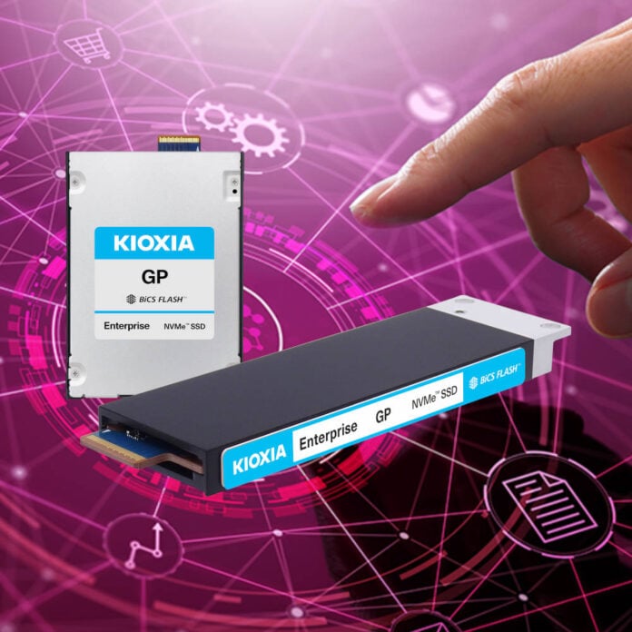 Kioxia Enterprise GP NVMe SSD.