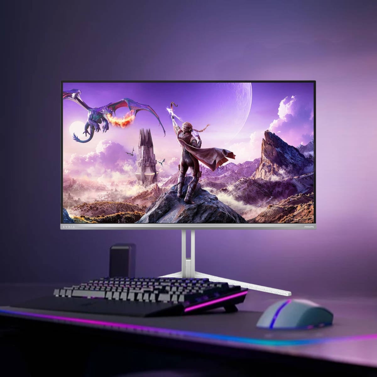 Philips' new 32in 4K QD-OLED monitor has a 240Hz refresh rate and