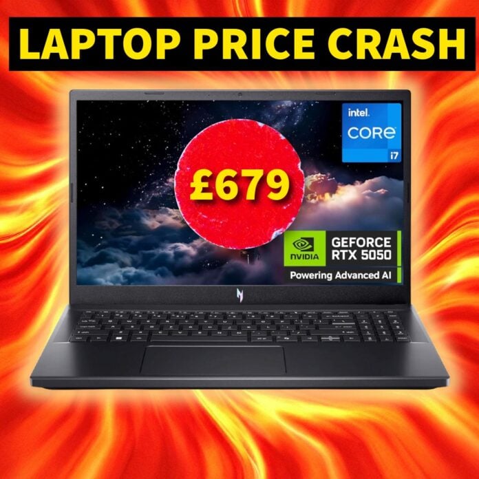 Acer Nitro V15 RTX 5050 gaming laptop deal