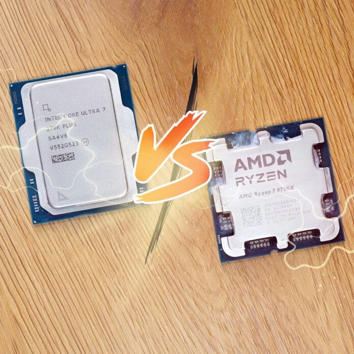 Intel Core Ultra 7 270K Plus vs. AMD Ryzen 7 9700X