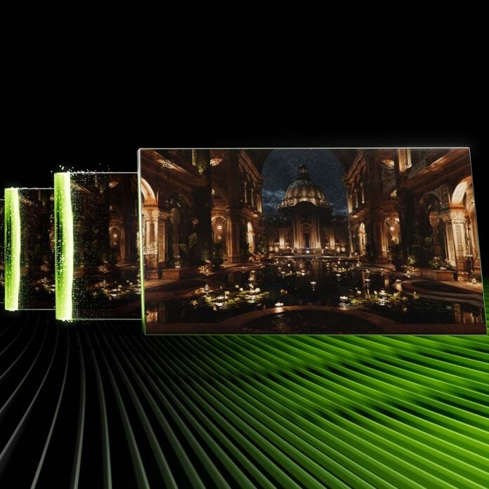 Key art from Nvidia for DLSS 4.5 Frame Generation.