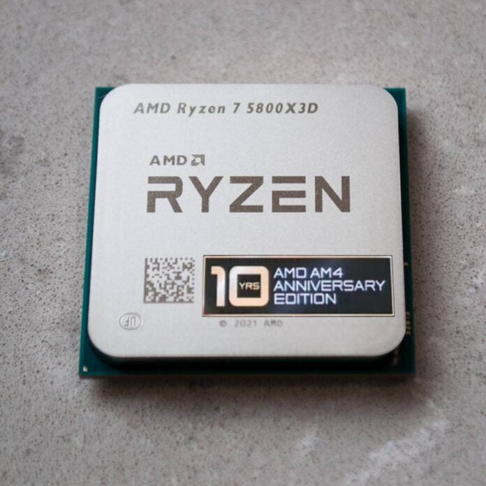 AMD Ryzen 7 5800X3D.