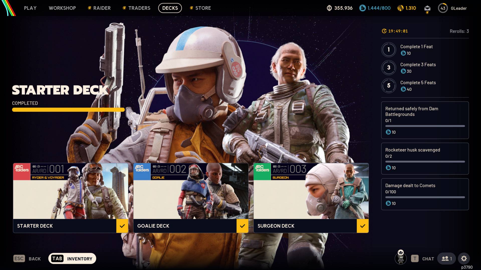 ARC Raiders battle pass.