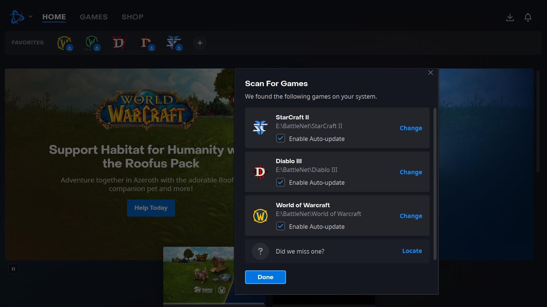 NAS gaming - Battle.net scan for ISCSI drive