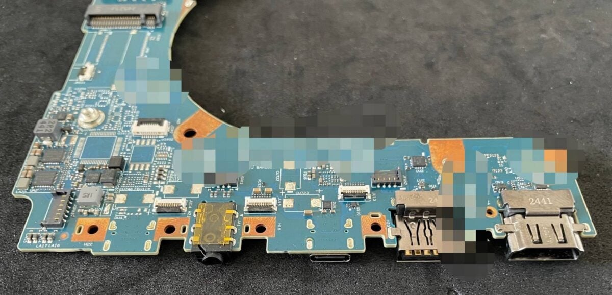 Nvidia N1 laptop motherboard IO.