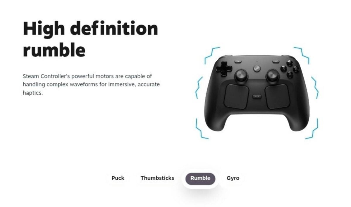 Steam Controller rumble.