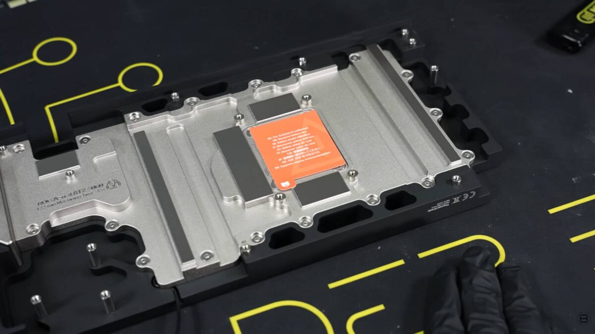 Thermal Grizzly Deltamate GPU Block - inside finish.