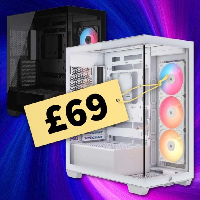 Corsair 3500X RS-R ARGB black and white PC case deal