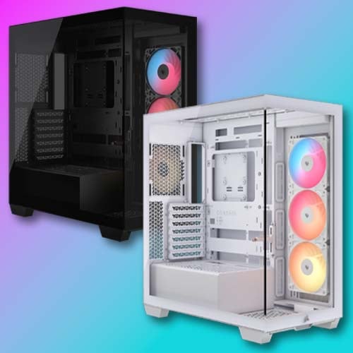 Corsair 3500X RS-R ARGB black and white PC cases