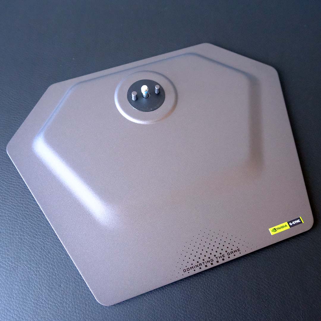 The base for the Gigabyte MO27Q28G monitor.