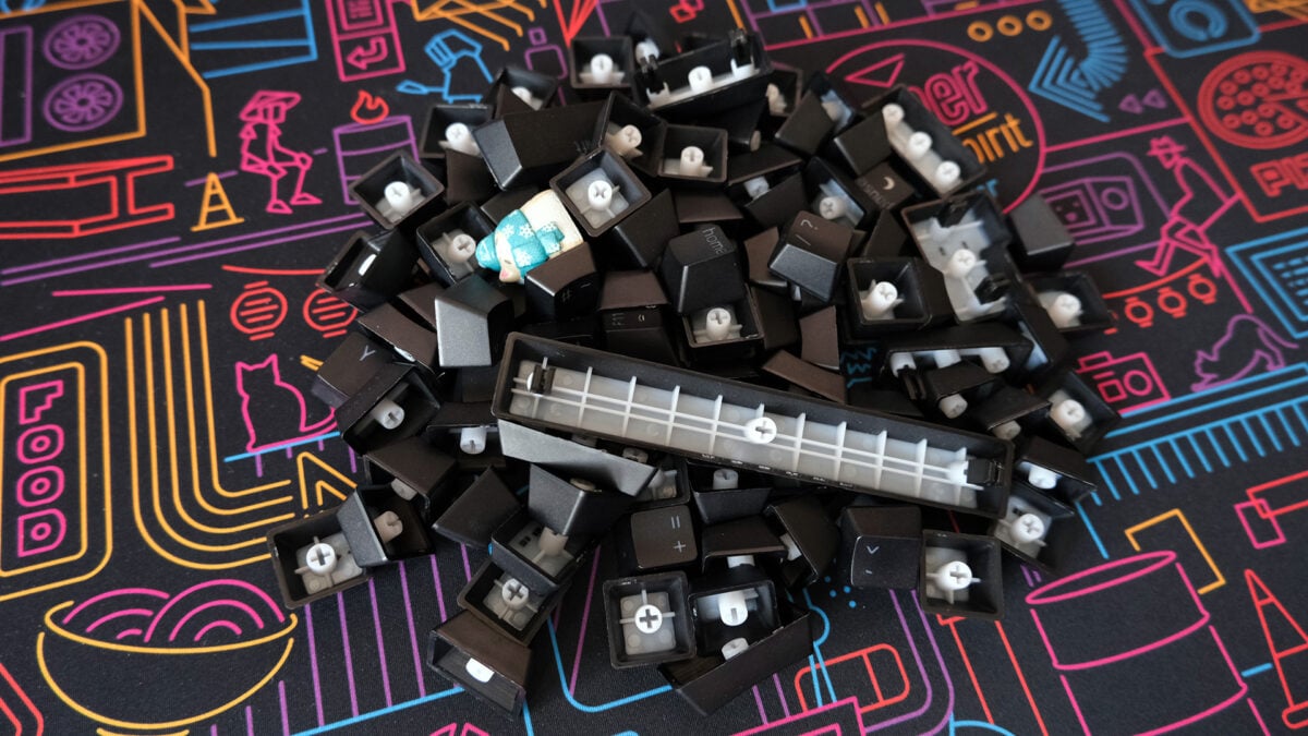 A pile of keycaps.