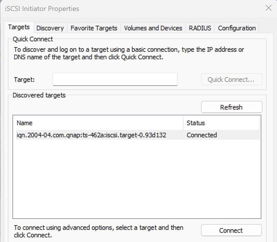 Windows ISCSI Initiator