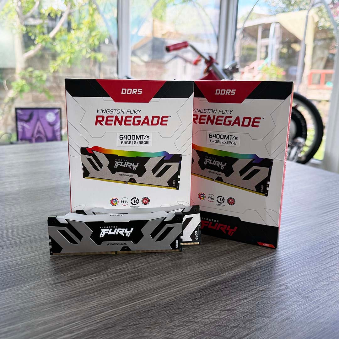Kingston Fury Renegade DDR5 RGB RAM with boxes