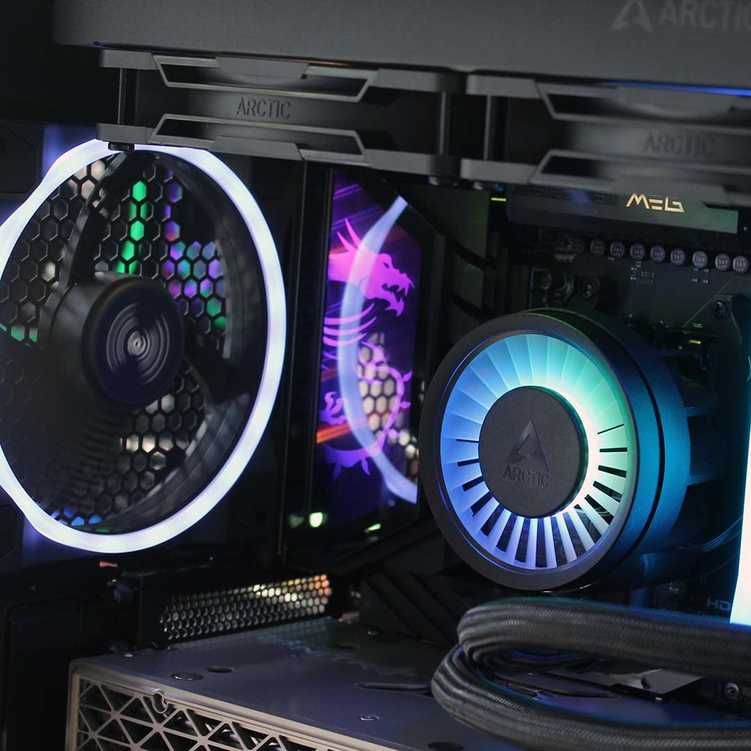 MSI Meg X870E Ace Max motherboard showing dragon logo with RGB lighting