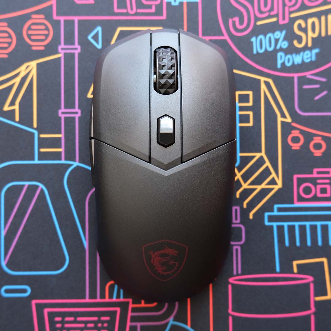 A top-down view of the MSI Vera 300 Wireless 8K.