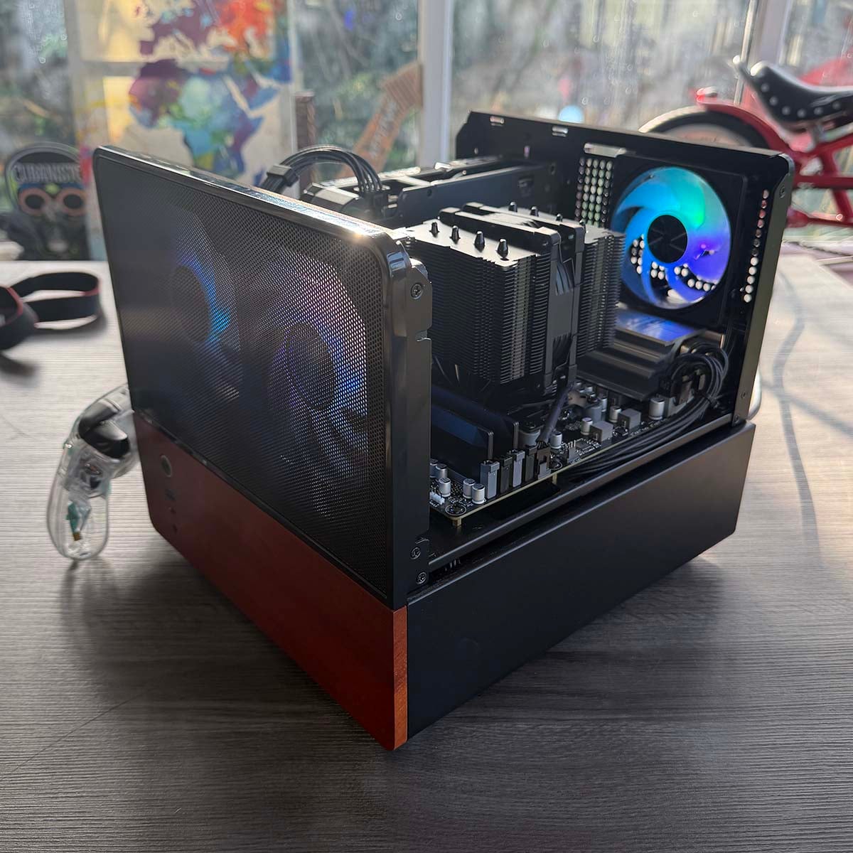 Wired2Fire Haven Ember Pro 9060 front right with glass panel removed