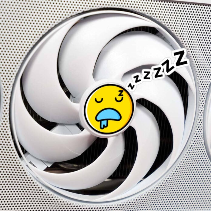 AMD Radeon GPU sleeping fan.