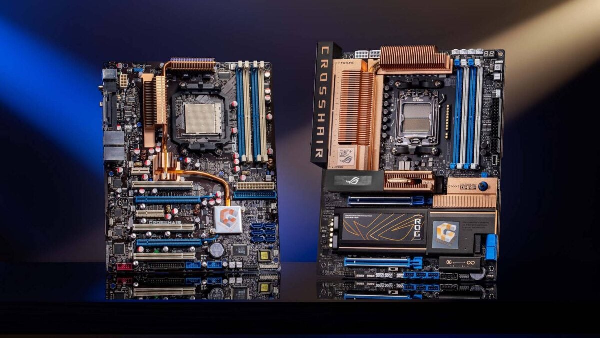 Asus X870E ROG Crosshair 2006 vs the original.
