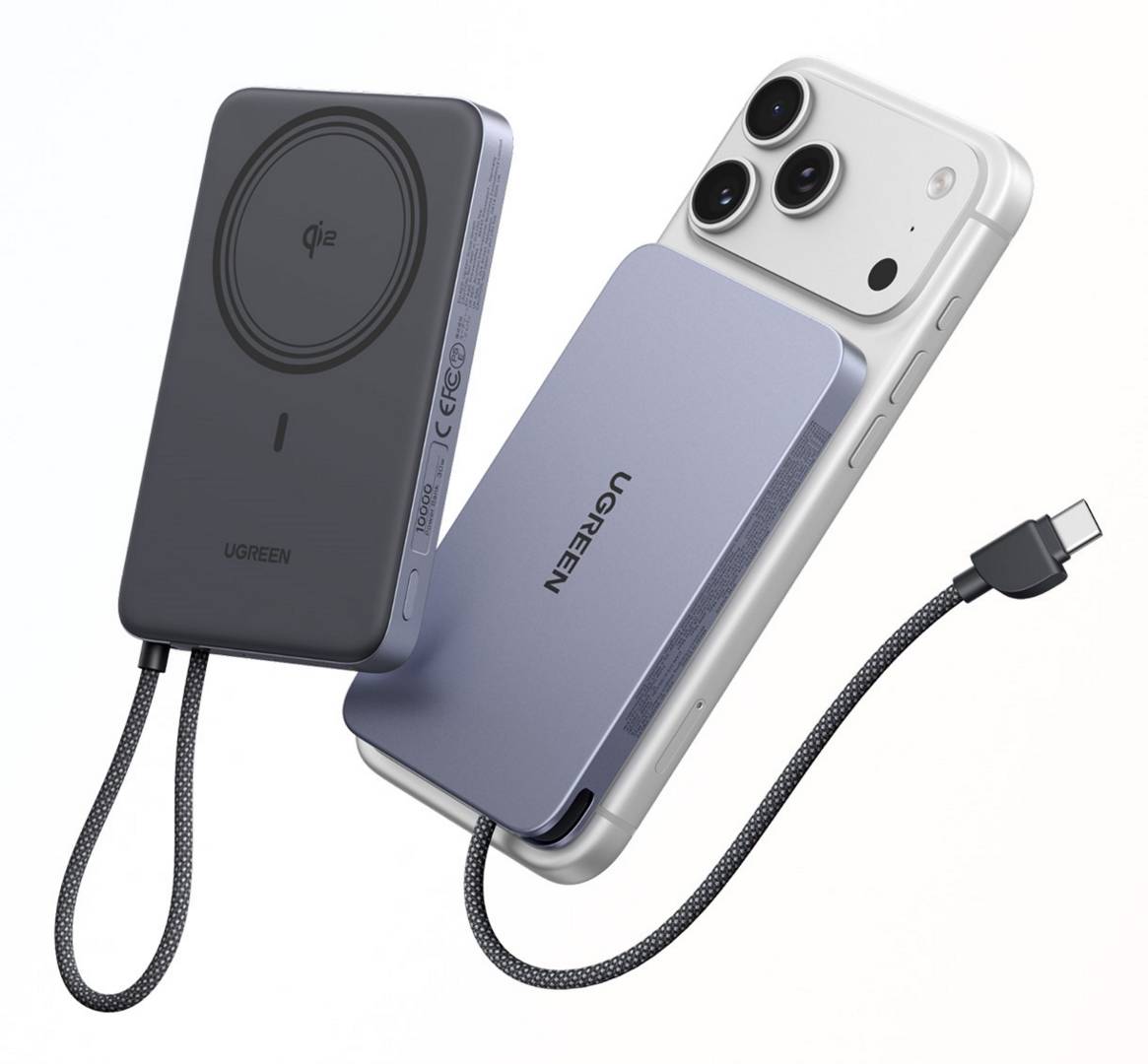 Ugreen MagFlow Air Magnetic Power Bank 10000mAh 15W.